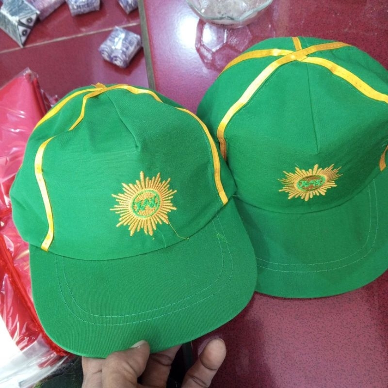 Topi hw bordir kuning sinar MUHAMMADIYAH