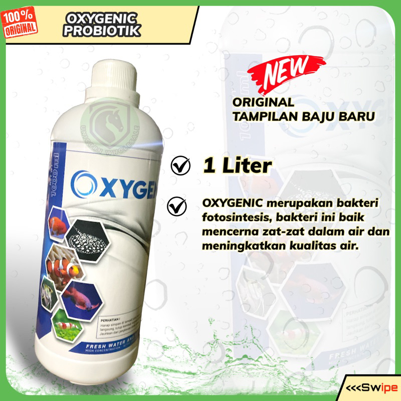 OXYGENIC PROBIOTIK PERIKANAN BAKTERI STARTER AQUARIUM AQUASCAPE KOLAM 1LITER PSB