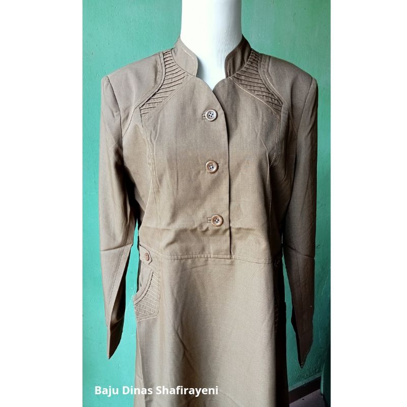 BAJU GAMIS KUNING KHAKI