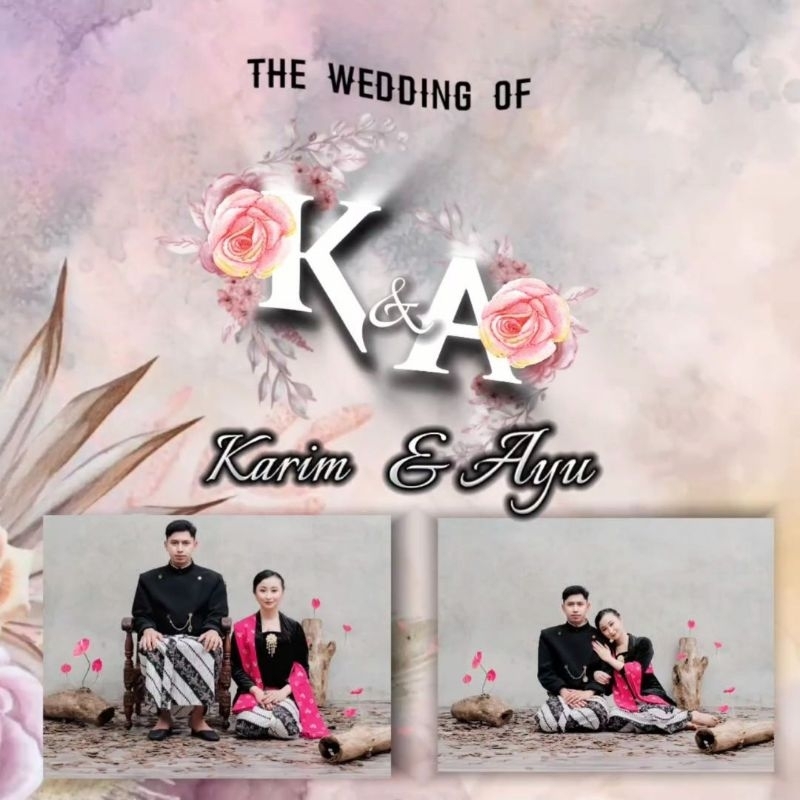 Undangan Video full foto / undangan kekinian / undangan digital video / undangan video Aest : 02 / u