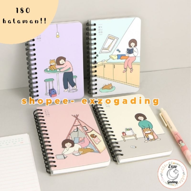 

Korean Pocket Notebook Spiral Hardcover