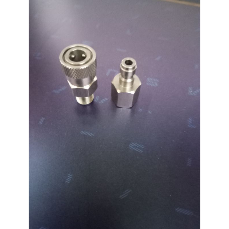 mini kupler jantan + mini kupler betina stainless,spare part pompa pcp,import