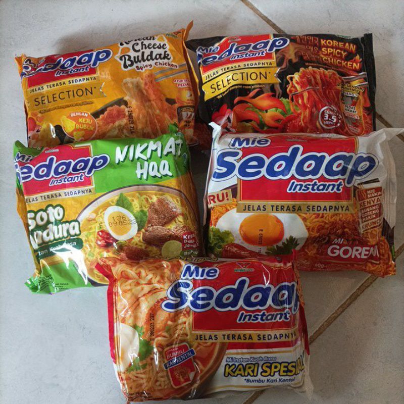 

Mie Sedaap Soto/Goreng/Kari/Selection 90g