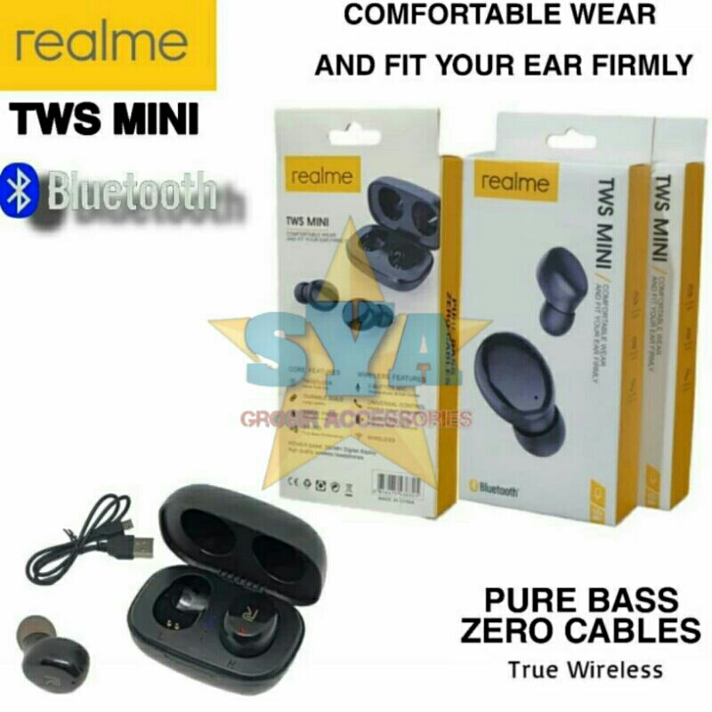 Original Realme Earbuds Sports TWS Mini Bluetooth Wireless