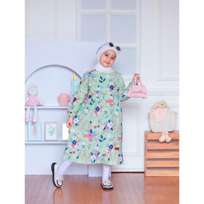 Tunik aurilea bahan katun premium untuk anak perempuan umur 7-10 thn