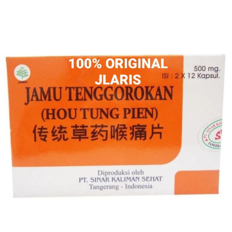 

Jamu tenggorokan ( Hou tung pien ) sakit radang..