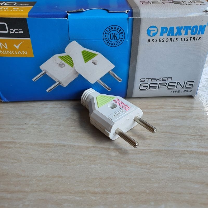 Steker Gepeng Colokan listrik Model Gepeng Paxtone
