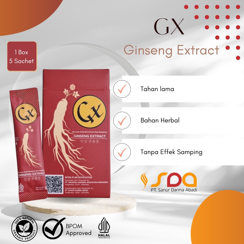 GX 1 BOX || MINUMAN SERBUK || STAMINA PRIA DEWASA