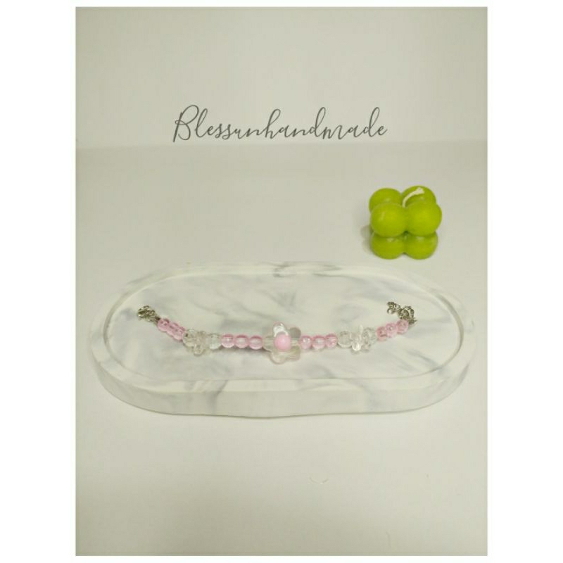 gelang sakura warna / gelang gaya korea by blessun handmade