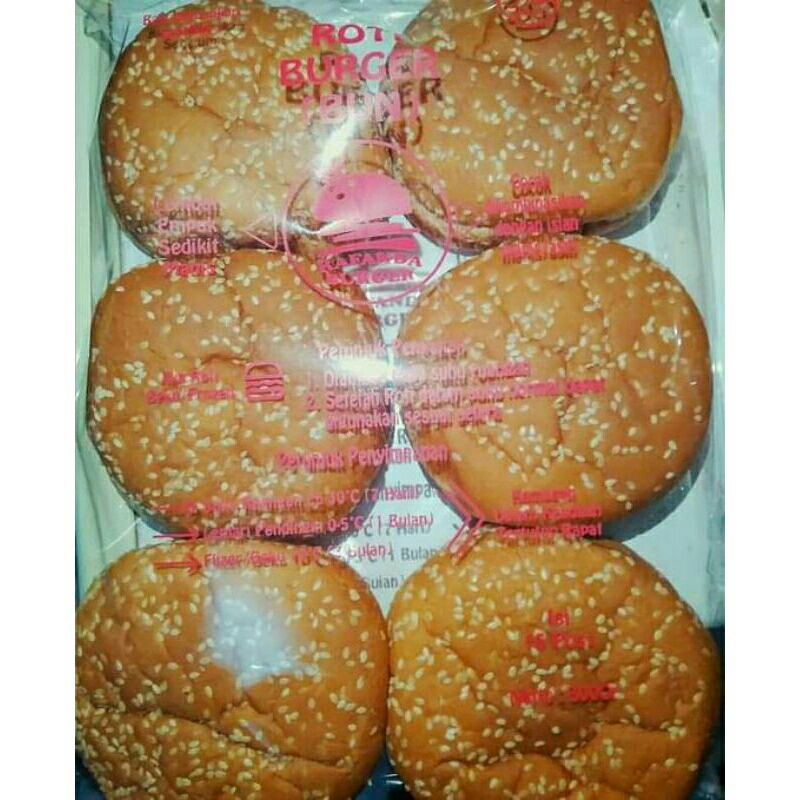 

ROTI BURGER JUMBO WIJEN, BIG BURGER ISI 6