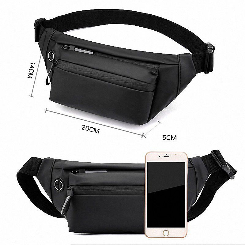 PROMO Tas Slempang Trendy Pria Wanita Waistbag Waterproof Anti Air Tas Pinggang Pria Terbaru