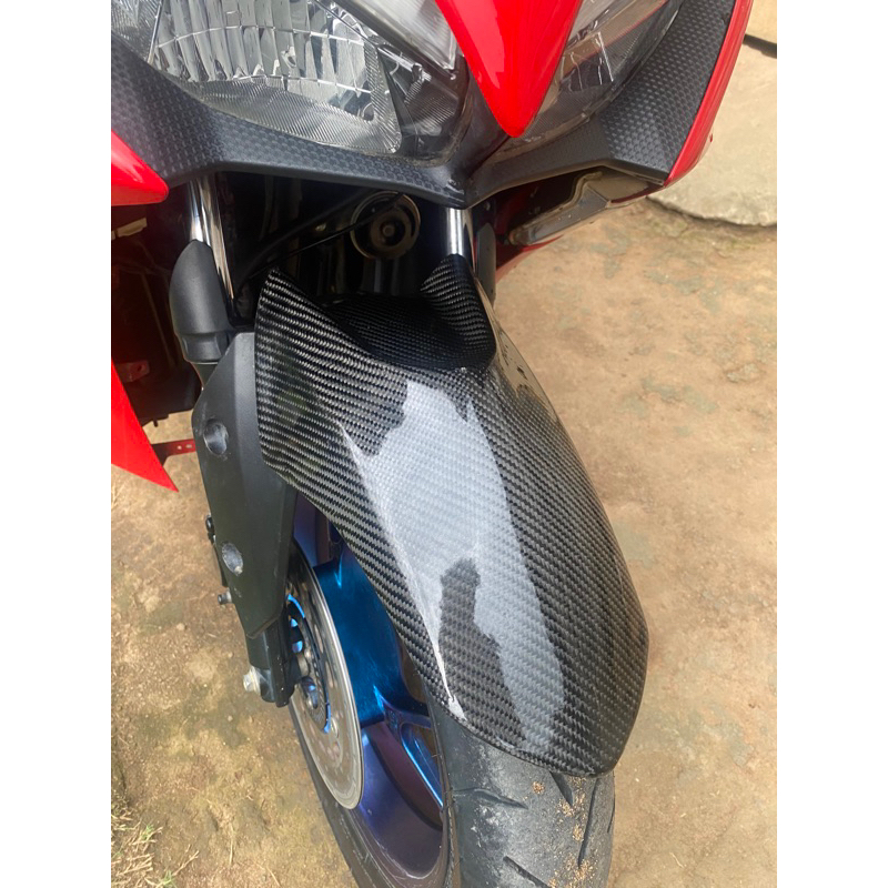 spakbor depan aerox new karbon