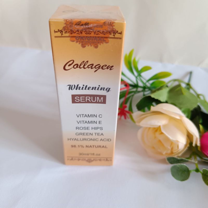 Serum collagen whitening vit-c serum pemutih wajah original