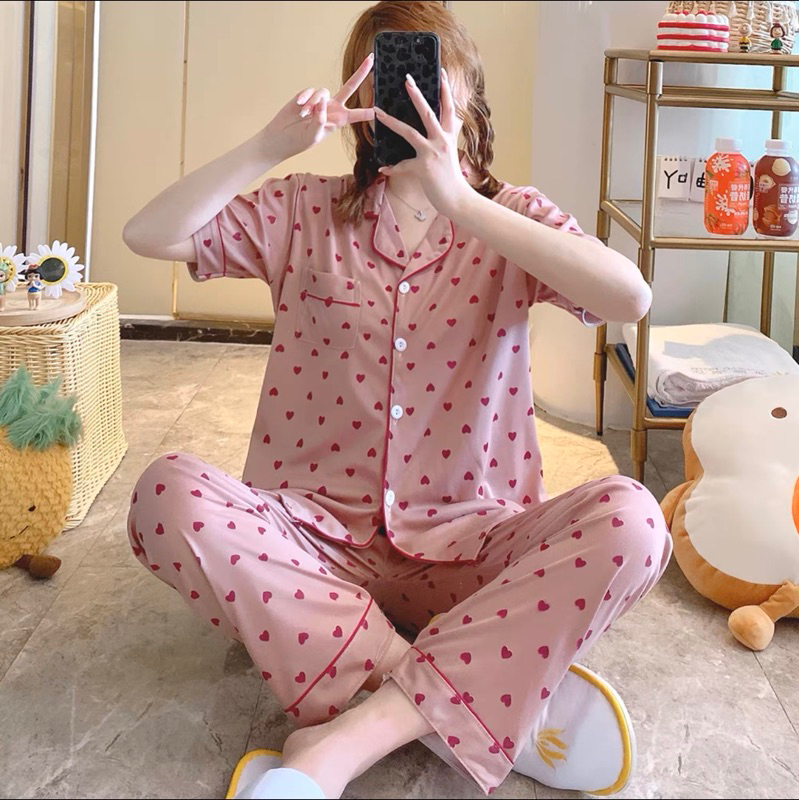JC- PIYAMA SET Import CP / Piyama wanita Import terbaru / Piyama Import Korean Style