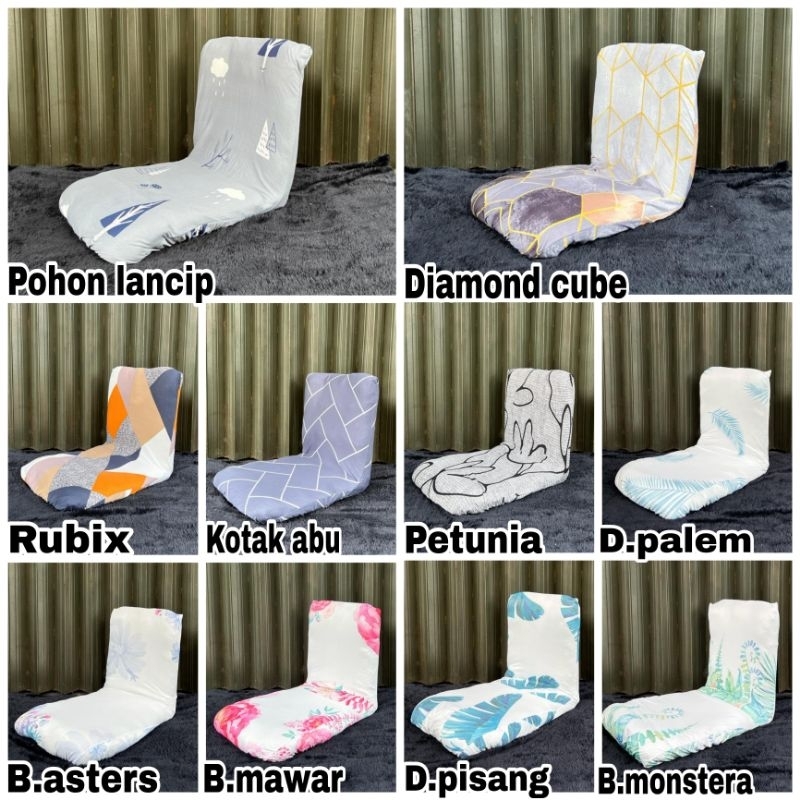 Sarung kursi lantai lesehan tersedia size: M n L / Cover kursi lipat lazy bag elastis import