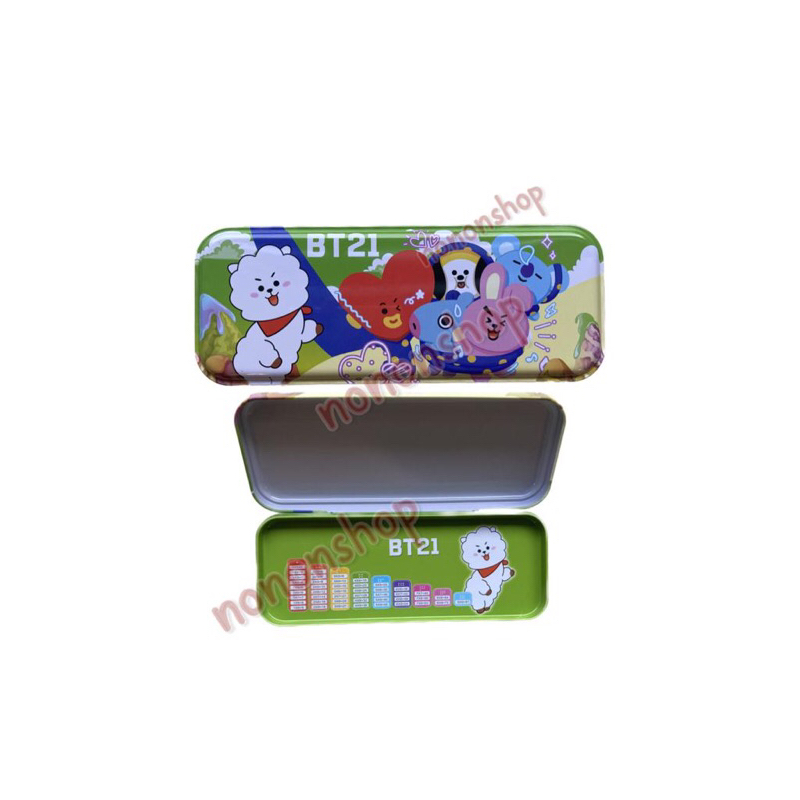 

Kotak Pensil Kaleng BT21 / Tempat pensil kaleng fancy BT21