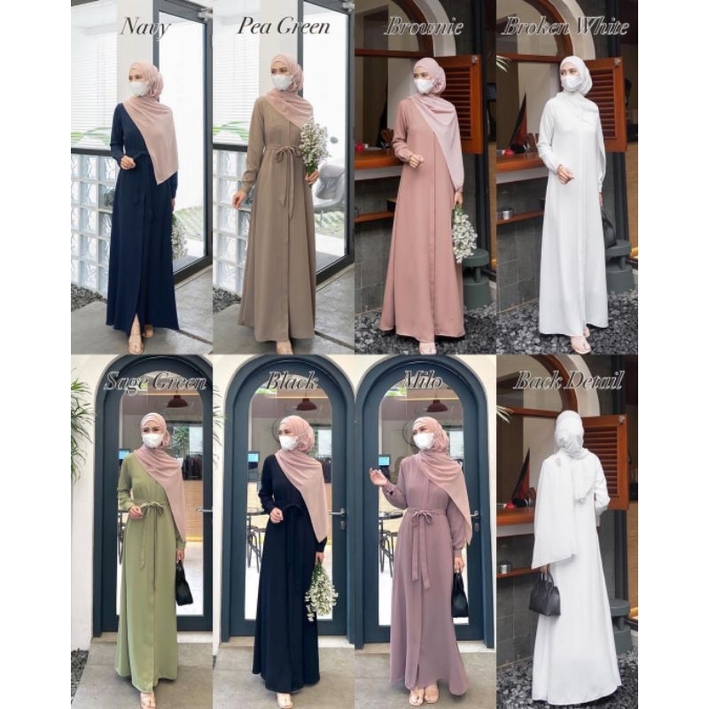 ELMIZA Kinan Dress | Faezia Official Shop _ Dress Gamis Baju simple elegan murah populer lebaran 202