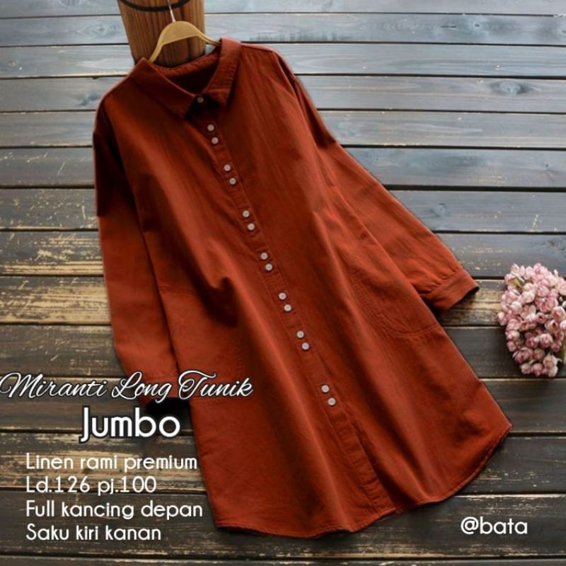 MIRANTI LONG TUNIK TERBARU(JUMBO)