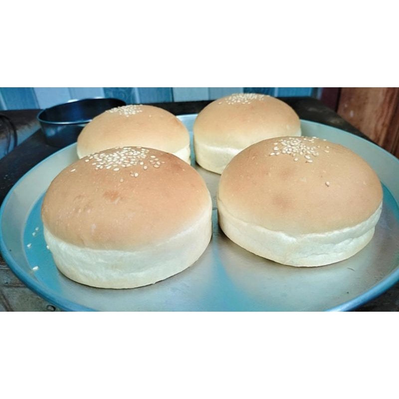 

Roti base burger bun big size 10cm isi 6pcs