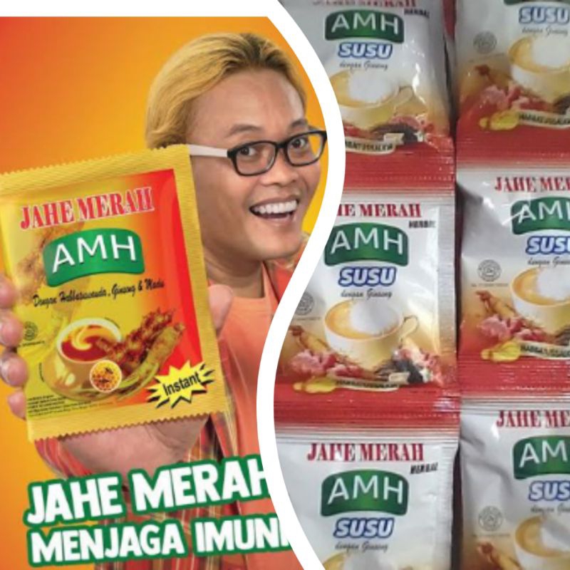 

Jahe Merah AMH ginseng, madu dan susu