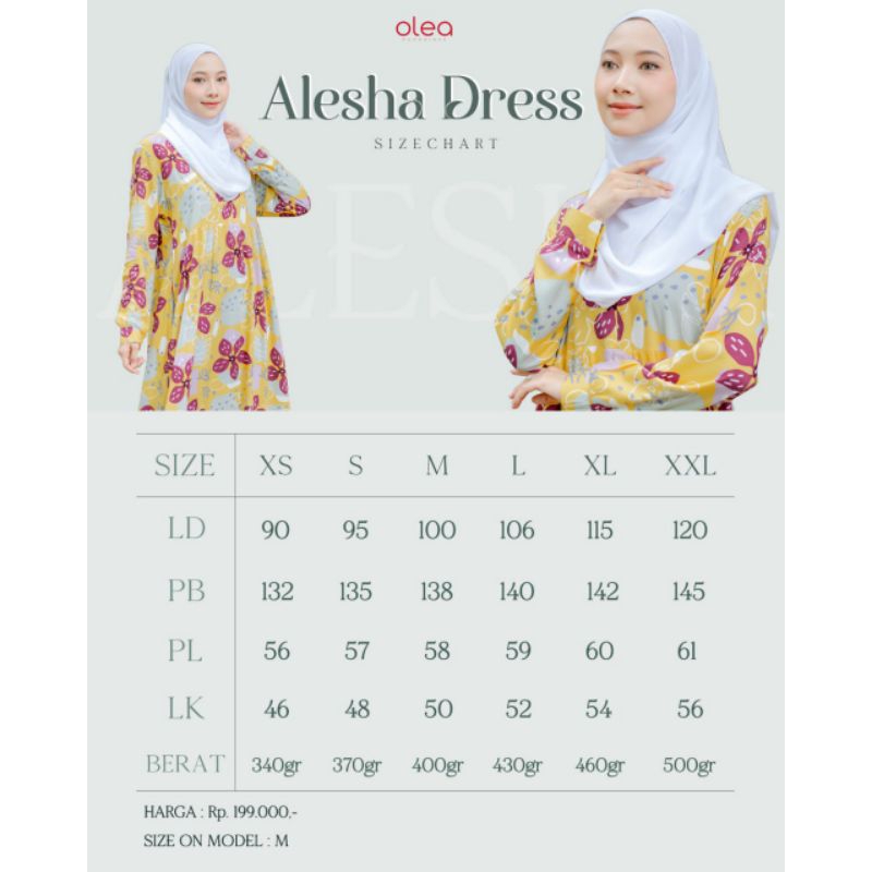 Gamis Rayon Alesha Dress By D'Olea