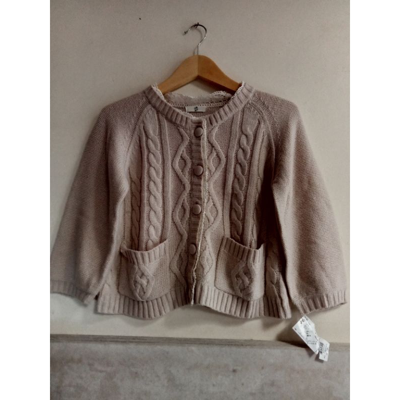 Cardi crop kepang tangan balon cardi crop dewasa'cardi crop kekinian cardi crop import cardi crop mu