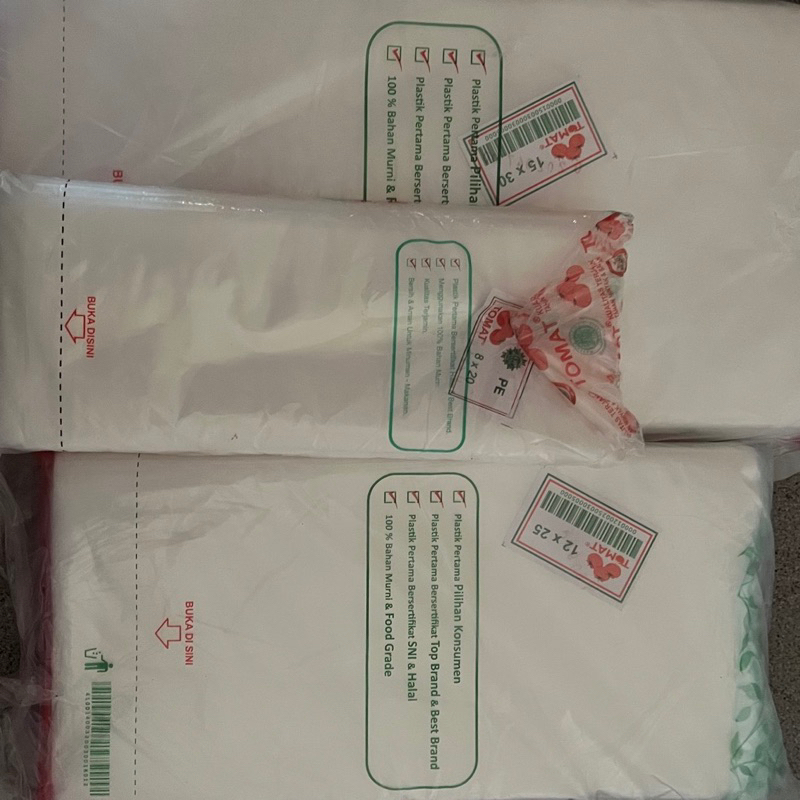 Plastik Tomat Ukuran 8x20 9x20 10x20 12x25 15x30 17x35 25x45