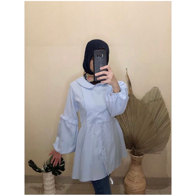 Baju muslim premium ekor mermaid tangan balon