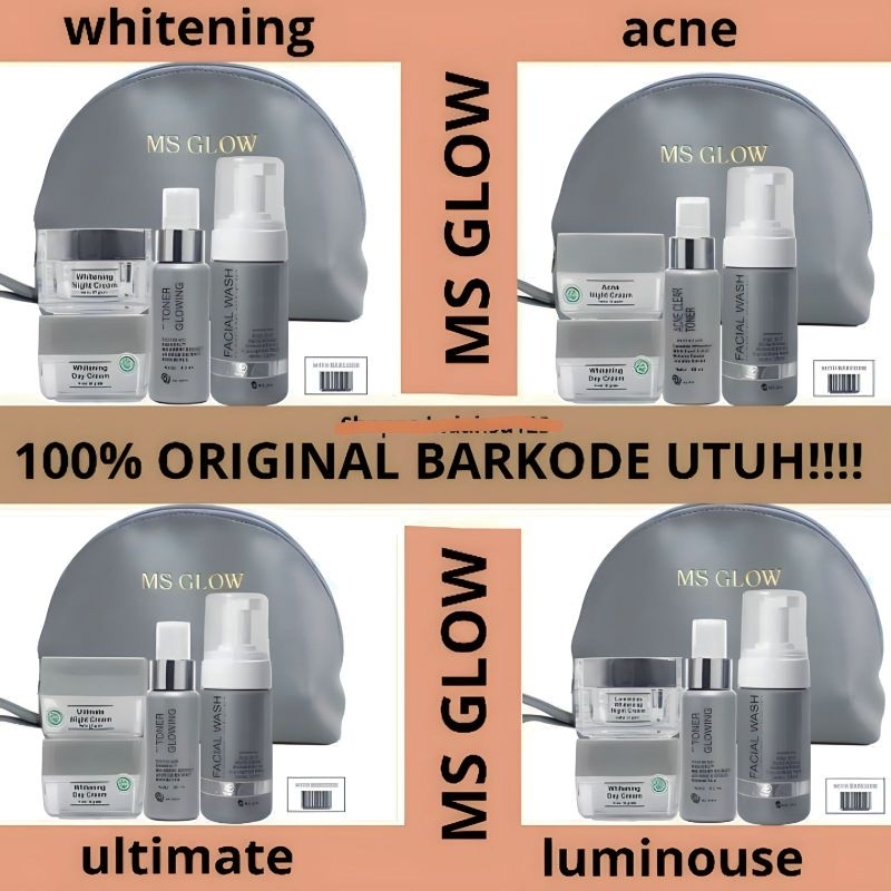 MS GLOW PAKET WAJAH LENGKAP DISTRIBUTOR PUSAT