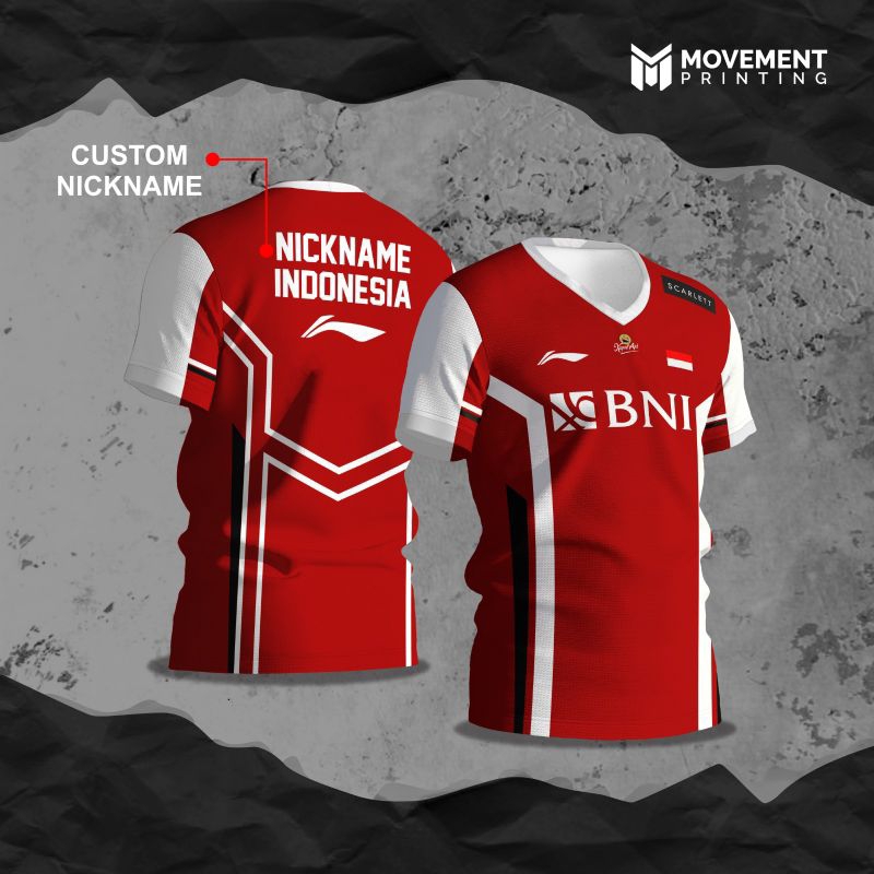 JERSEY INDONESIA | JERSEY BADMINTON | JERSEY OLAHRAGA |