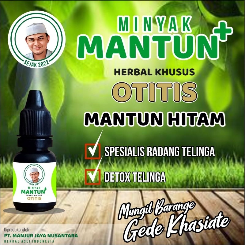 Mantun Hitam Herbal Radang Telinga