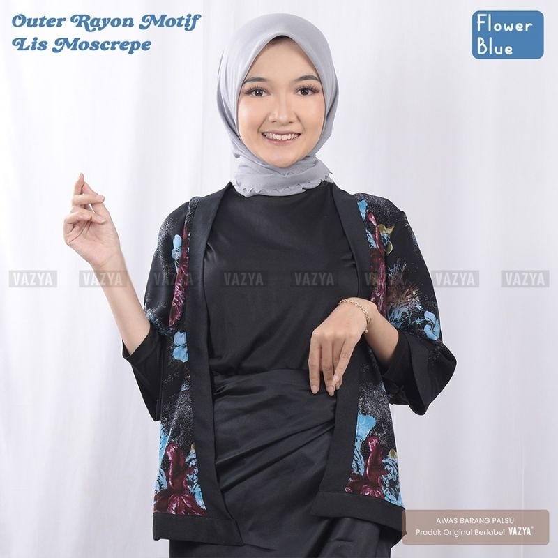 Outer/Cardigan Rayon Motif