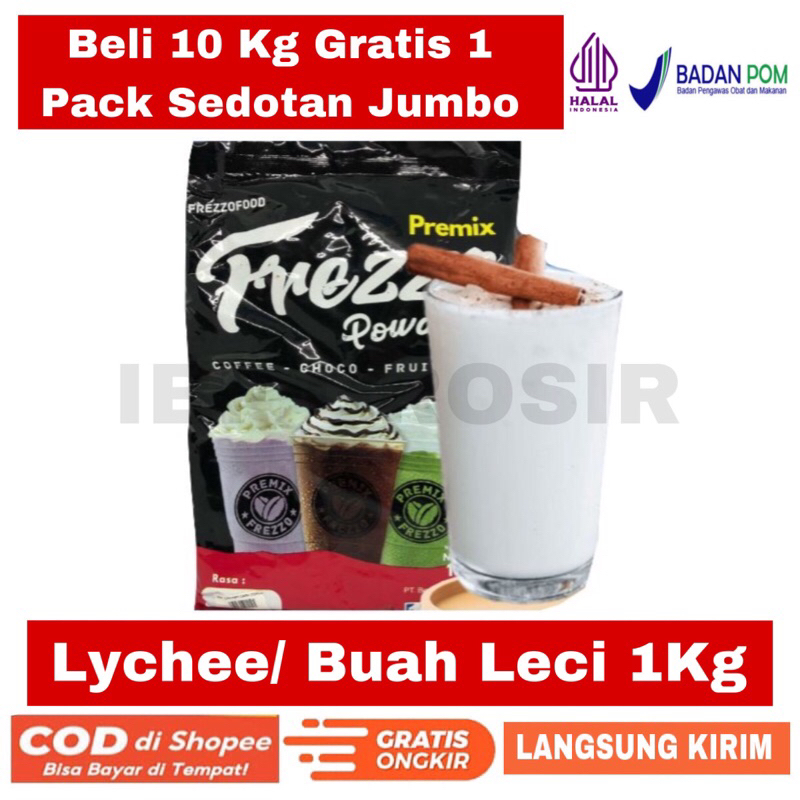 

Frezzo Lychee Bubuk minuman Leci 1Kg Powder Drink Terlaris