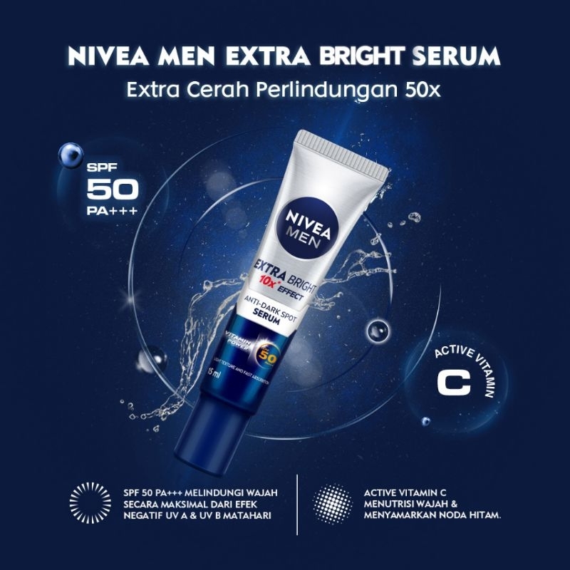 Nivea Men Extra White Anti Dark Spot Serum Spf50 30ML