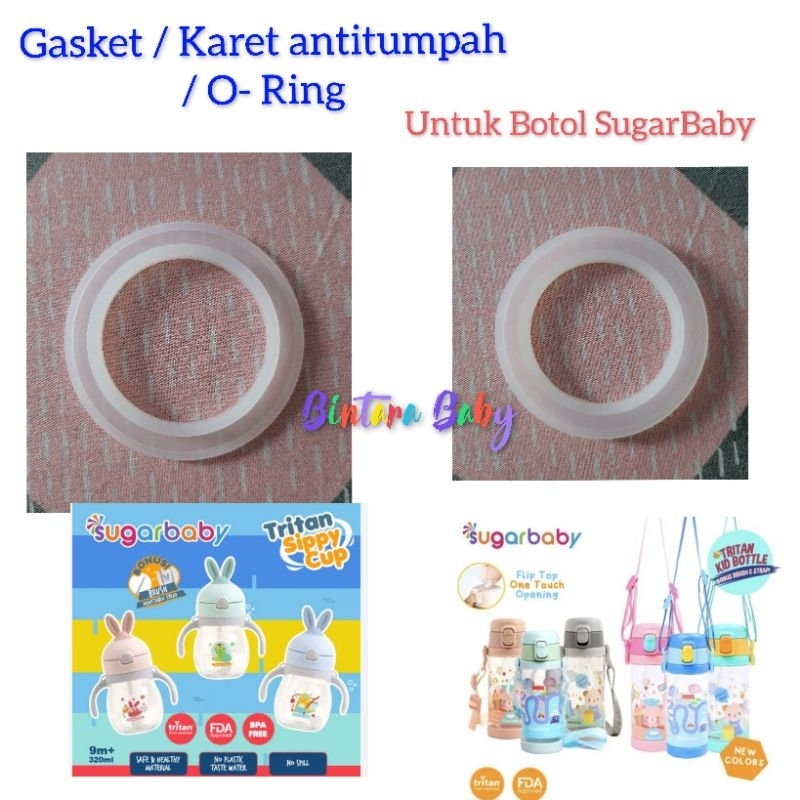 Gasket Sugarbaby / Karet Anti tumpah / Silicone O Ring Untuk Botol Minum Sugarbaby Tritan Kids Bottle / Tritan Sippy Cup