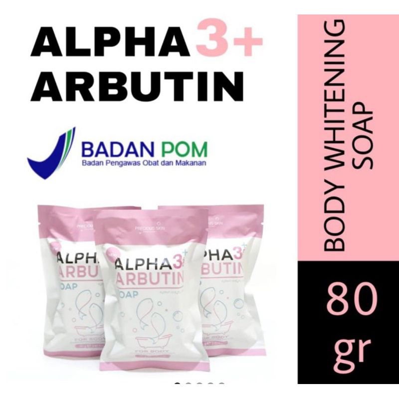 ALPHA ARBUTIN 3 PLUS COLLAGEN WHITENING SOAP , SABUN PEMUTIH BADAN IMPORT BANGKOK