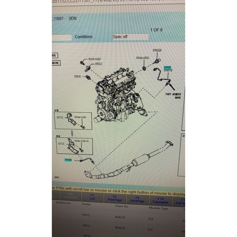 oxigen sensor grand new avanza 89465-bz430