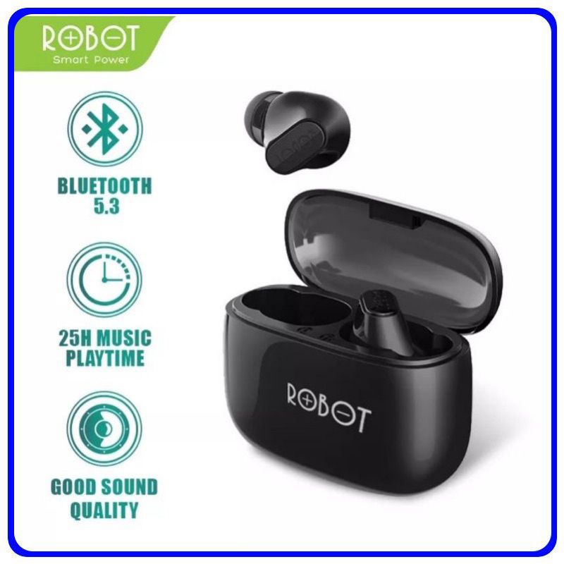 HEADSET BLUETOOTH TWS LOW LATENSI ROBOT AIRBUDS T20S