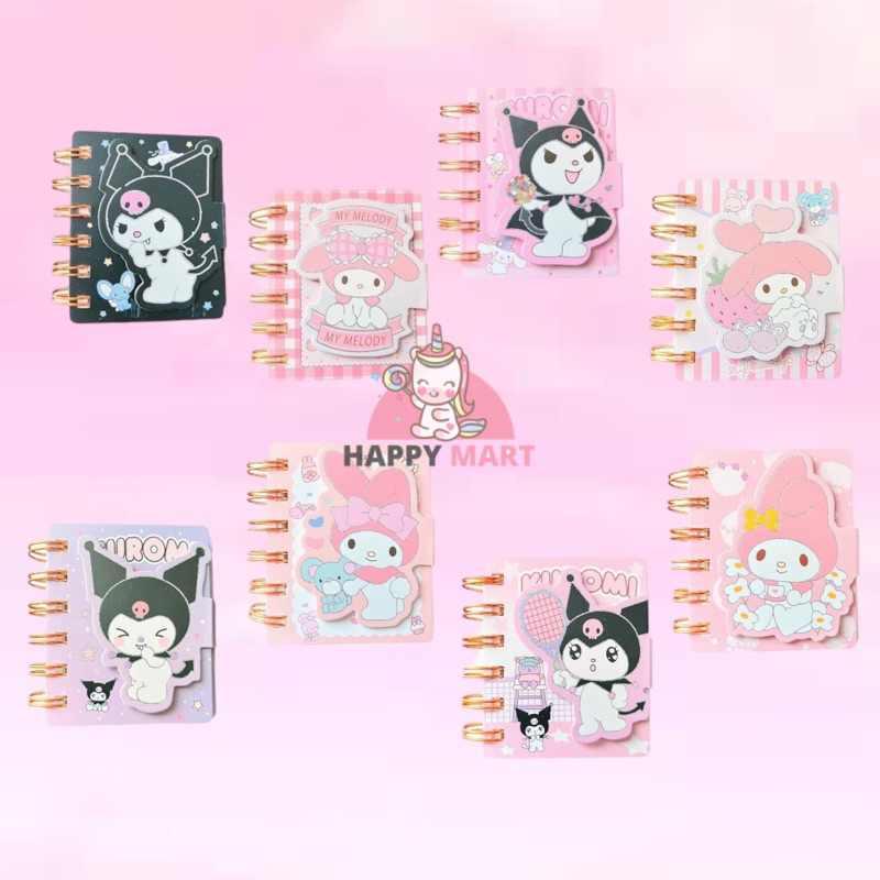 

Grosir seri 8 pcs memo kuromi x melody