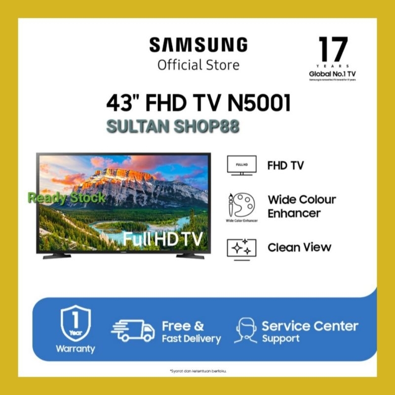 SAMSUNG LED TV UA43N5001 43 INCH FULL HD DIGITAL TV
