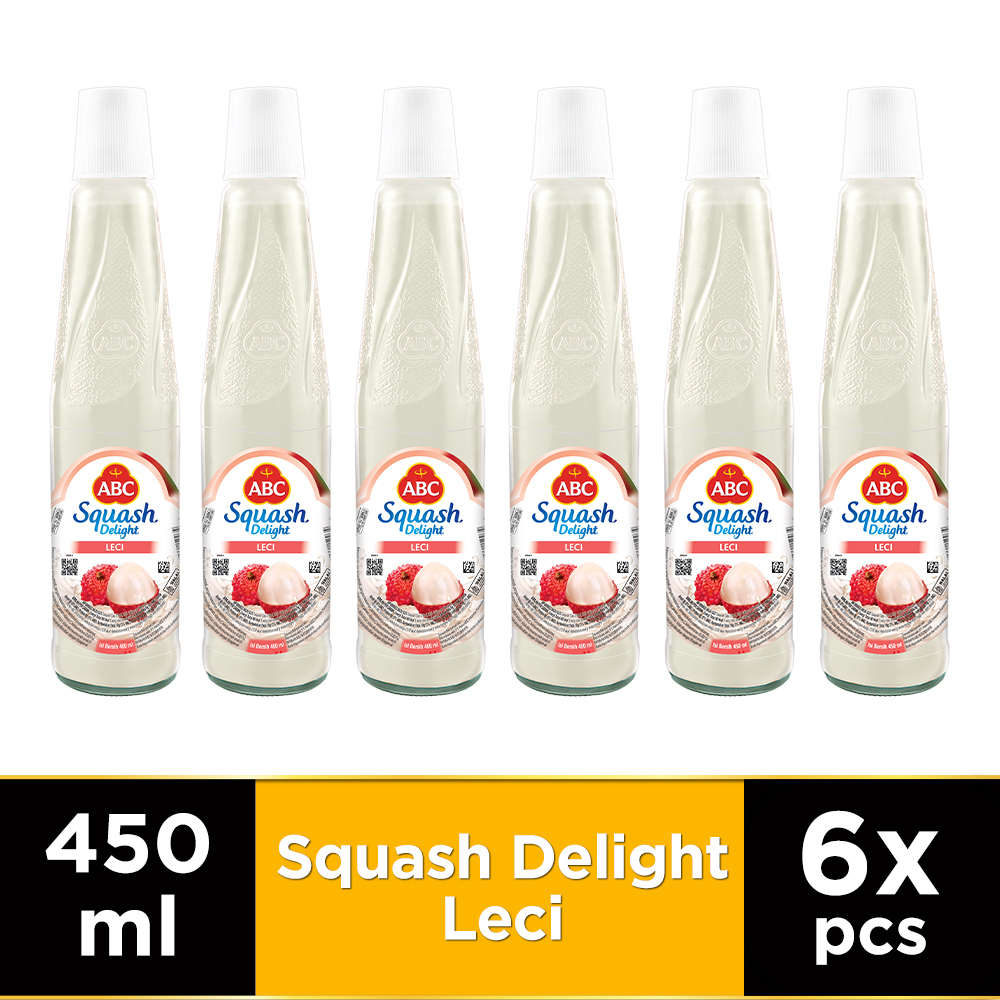 

ABC Sirup Squash Delight Leci 450 ml - Multi Pack 6 pcs