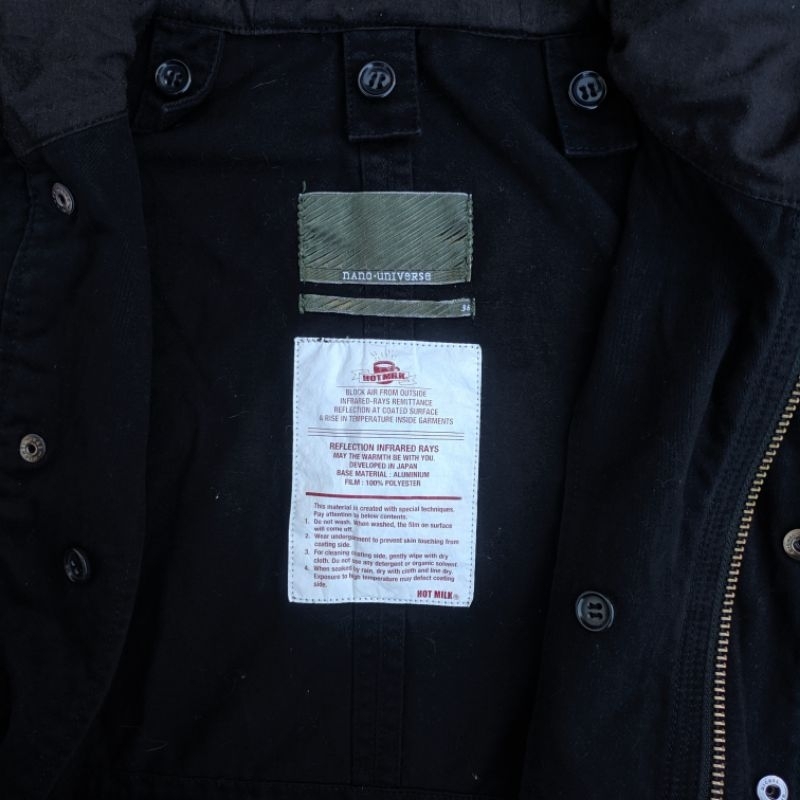 Mountain Parka Nano Universe Black jacket