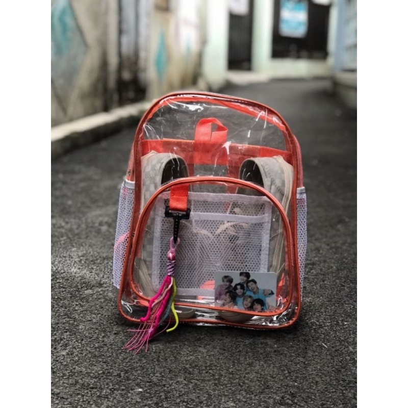 TAS RANSEL TRANSPARAN BAKCPACK ANAK SEKOLAH KONSER KEKINIAN