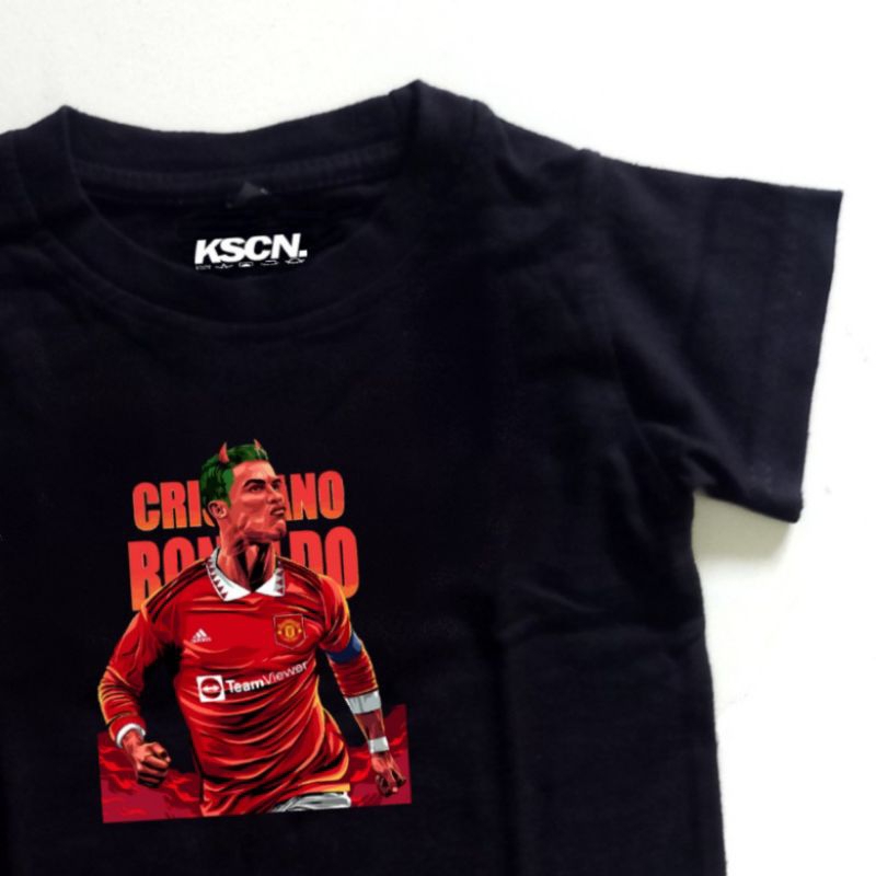 kaos anak ronaldo red devil
