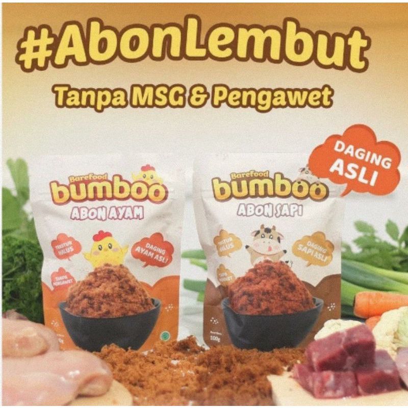 

BAREFOOD BUMBOO - ABON AYAM SAPI TUNA 90gr - NON MSG