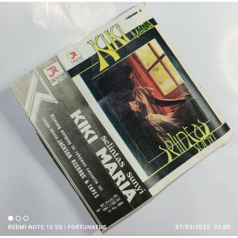 Kaset Kiki Maria album Selintas Sunyi