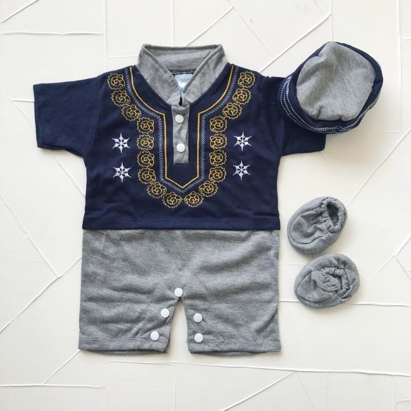 Baju Koko Bayi Laki Laki 0 6 Bulan Set Sepatu