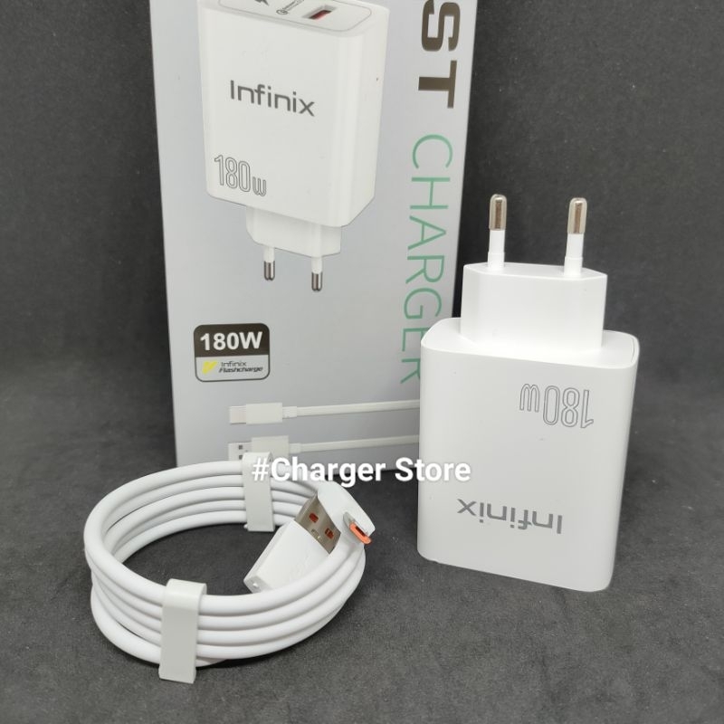 Charger Infinix Fast Charging 180W Micro USB Smart 4 Smart 5 Smart 6 Hot 8 Hot 7 Hot 9