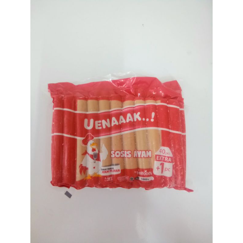 

Belfoods Uenak Sosis Ayam 1kg/isi 41