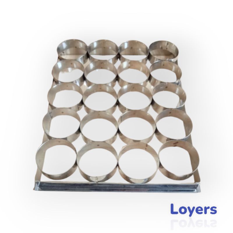 Cetakan Kastengel tanpa pegangan cetakan kue nastar bahan stainless